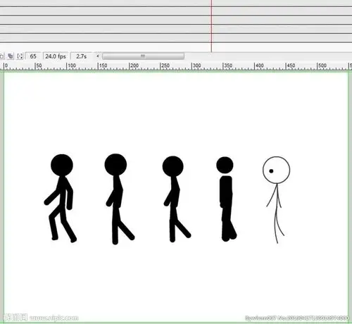 五个火柴人运动规律走路动作动漫
