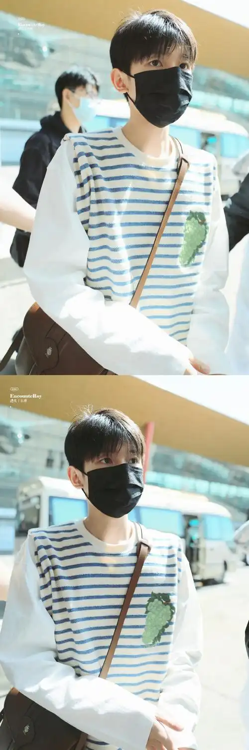 好久不见的王源宝宝:妈咪开门我系圆圆啦!    #王源机场