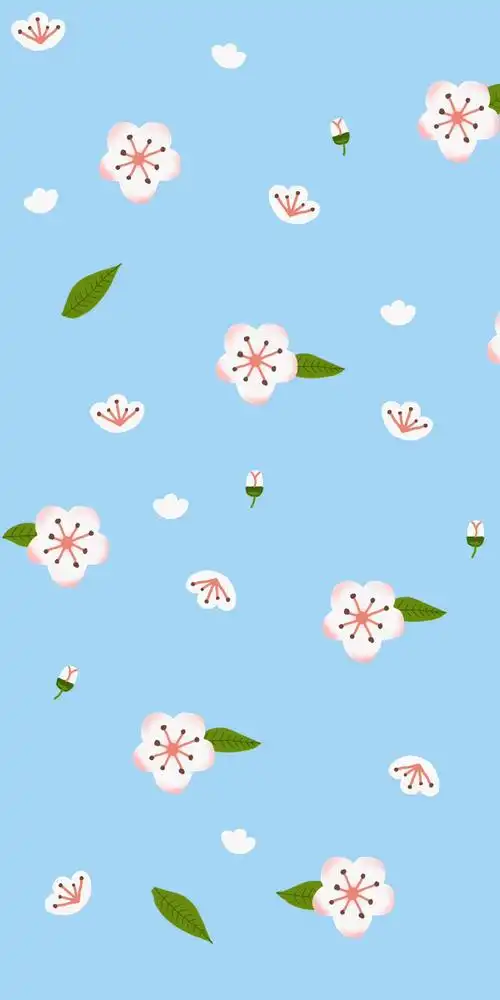 给自己画壁纸#平铺简约花花壁纸小清新