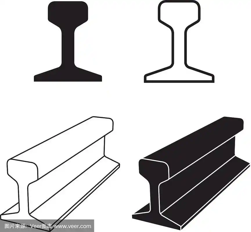 钢轨轨道轮廓符号向量