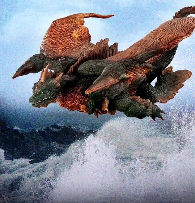 模型欣赏:万代 pb 扭蛋 魔斯拉海底大决战 怪兽番外地 魔海兽 达哥拉.