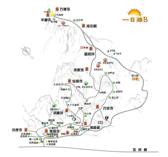 峨眉山一日游攻略全山推荐路线