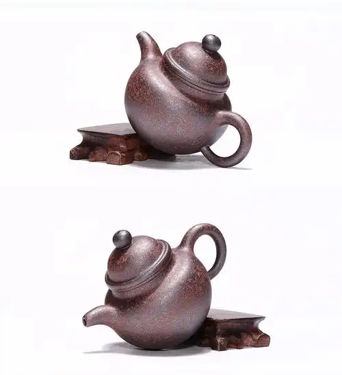 吟香茗宜兴紫砂壶纯全手工茶壶名家王德明柴烧壶窑变壶原矿老段泥掇球