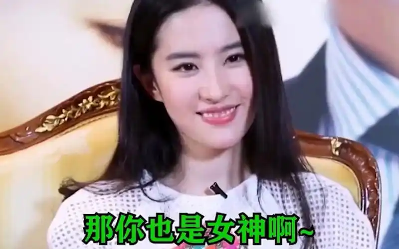 刘亦菲是搞笑女没错了,采访界的泥石流
