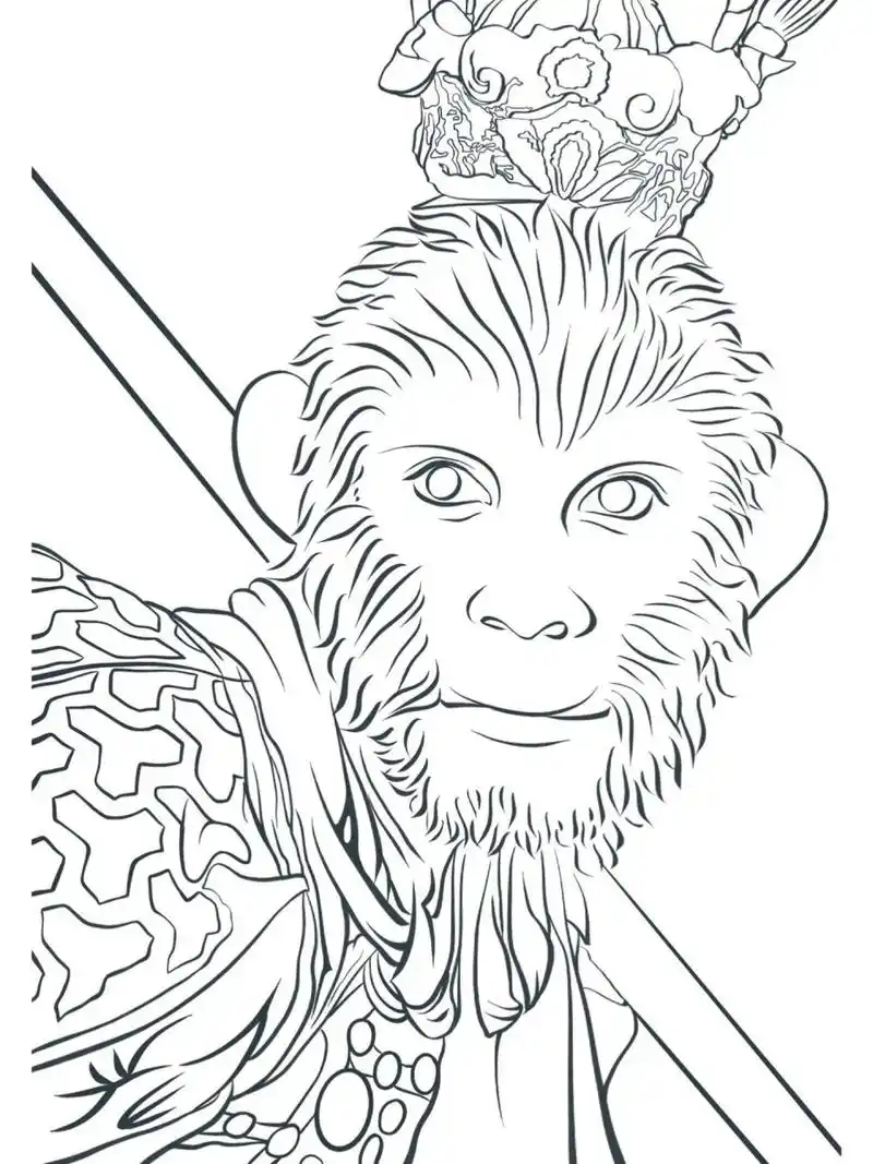 ipad手绘/齐天大圣～～附草稿