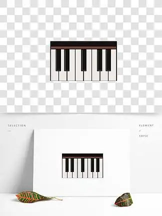 57音乐元素边钢琴黑白琴键相框手绘乐器画框957119钢琴黑白简约名片