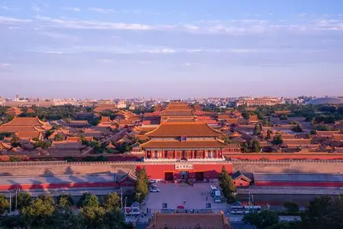 景山鸟瞰故宫全景