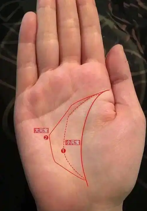 马云手相三角纹放大照马云手相图解分析