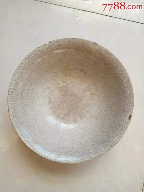 民国开片歌釉大碗