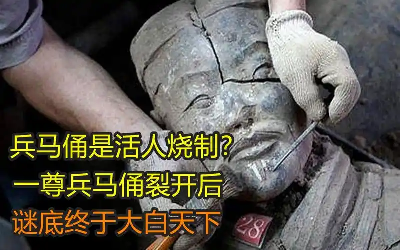 秦兵马俑由活人烧制而成一尊兵马俑裂开后谜底终于被解开