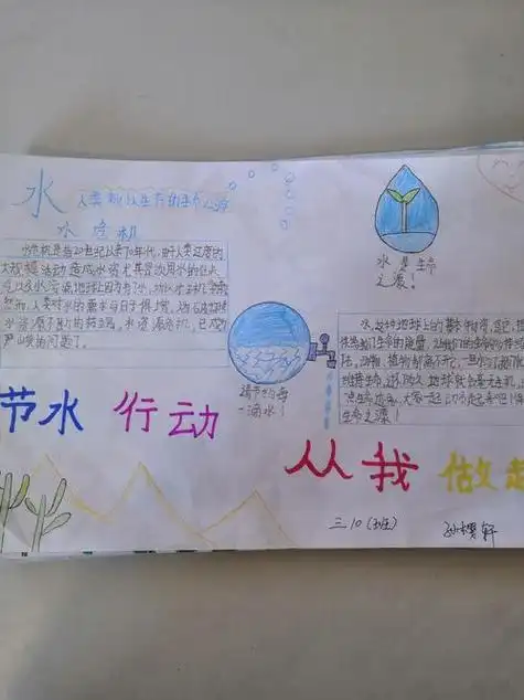 三年级水的作用手抄报 三年级手抄报