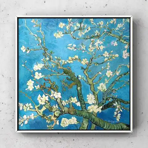 油画梵高杏花