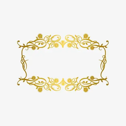 边框,文本框,精美边框,创意,矢量, 花纹金色, 金色边蝌