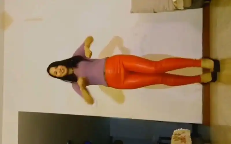 梦露 皮裤 广场舞