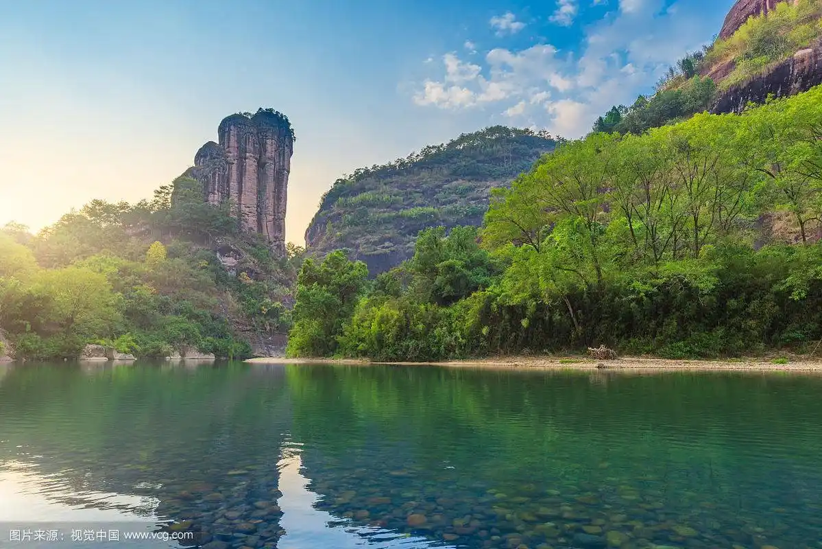 福建武夷山玉女峰的黄昏