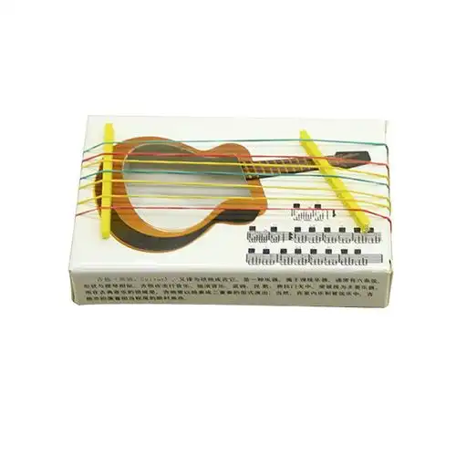 科学实验diy会唱歌的橡皮筋教具吉他古筝科技制作科学实验