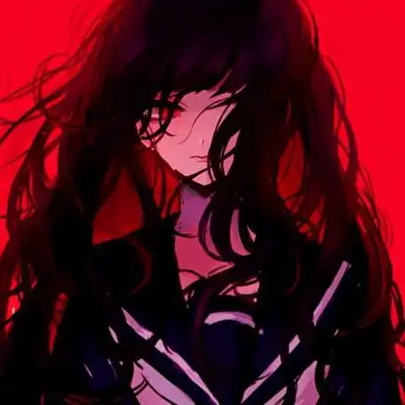 诡异恐怖女生动漫头像高清黑暗丧风格女头像动漫