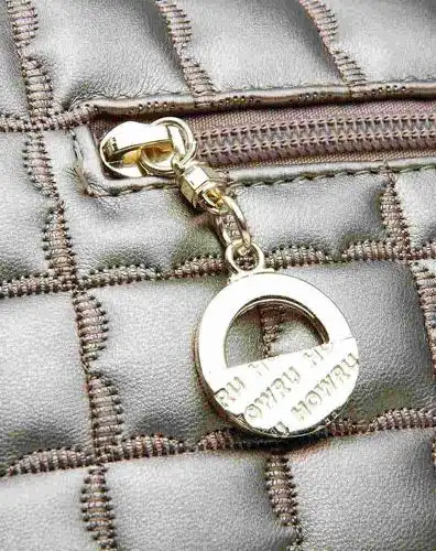 女款灰金时尚石头纹纯色斜挎包