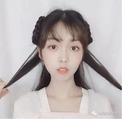 汉服发型绘制步骤图解!_头发_妇女_发髻