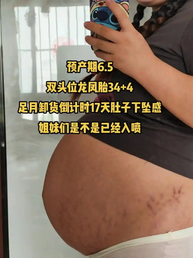 足月卸货倒计时17天肚子下坠感预产期65双头位龙凤胎344姐妹们是不是