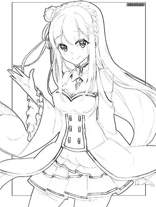 黑白配 动漫 唯美 壁纸 插画 头像 可爱 唯美 二次元 美二次元美少女