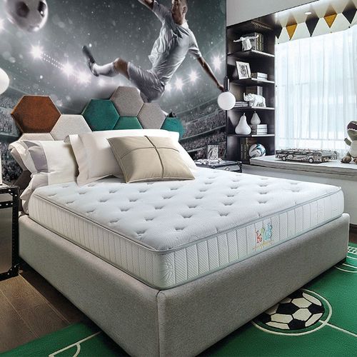 金可儿成长 儿童床垫1.2米1.35米海绵护脊床垫 舒适透气 金钻启臻