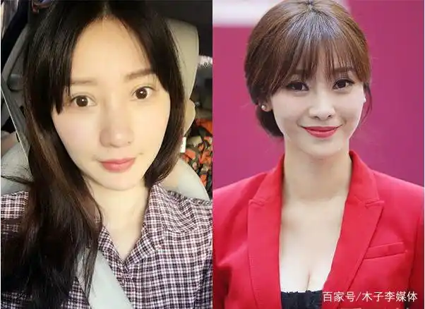 明星素颜照与化妆后照片对比,看到范冰冰我醉了