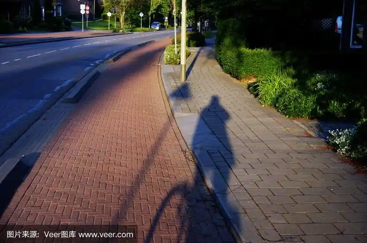 骑自行车的人的影子