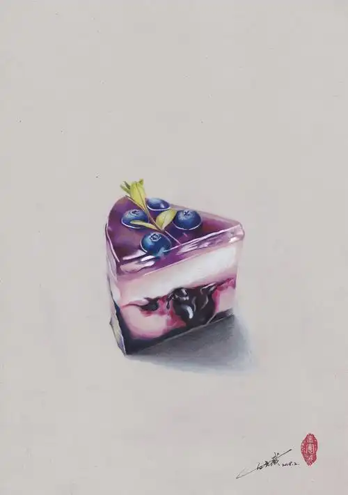 彩铅《蛋糕》