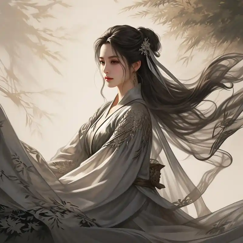 高冷古风面纱女子头像96 探索古风之美,高冷面纱女子头像来袭95.