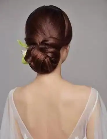 超级唯美的韩式新娘盘发,太好看了有木有