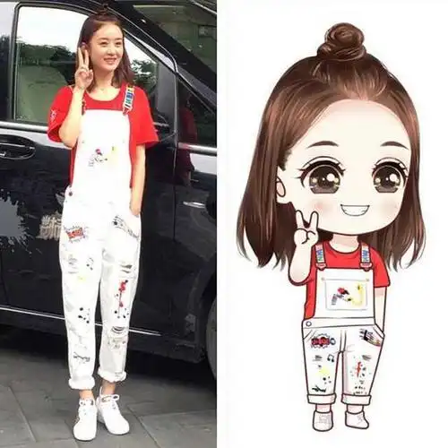 q版明星萌图简笔画女生