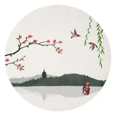 圆形水墨古风头像