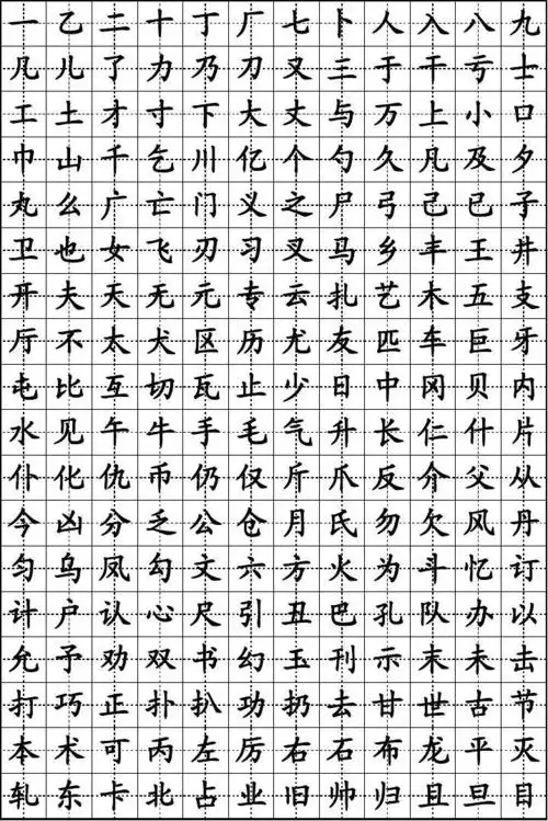 常用汉字楷体字帖_word文档在线阅读与下载_无忧文档