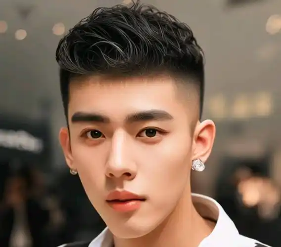 男人的头发在这里可以剪,但最帅的是短边和时尚真和有型的精神_发型