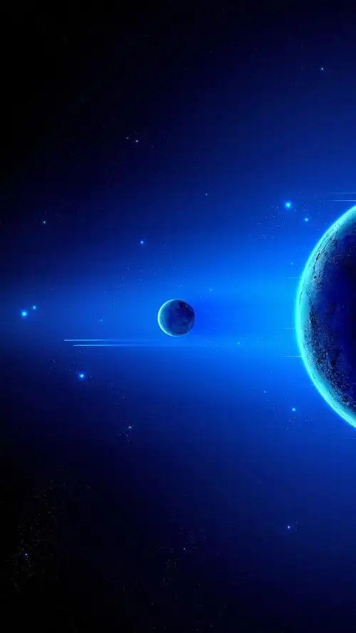 蓝色科幻h5背景