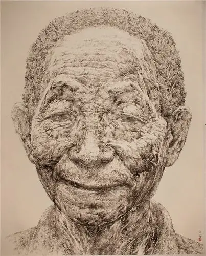 《大地之子——袁隆平》_国画