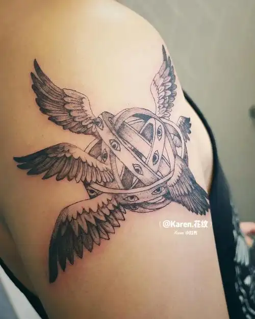 新作品天使纹身