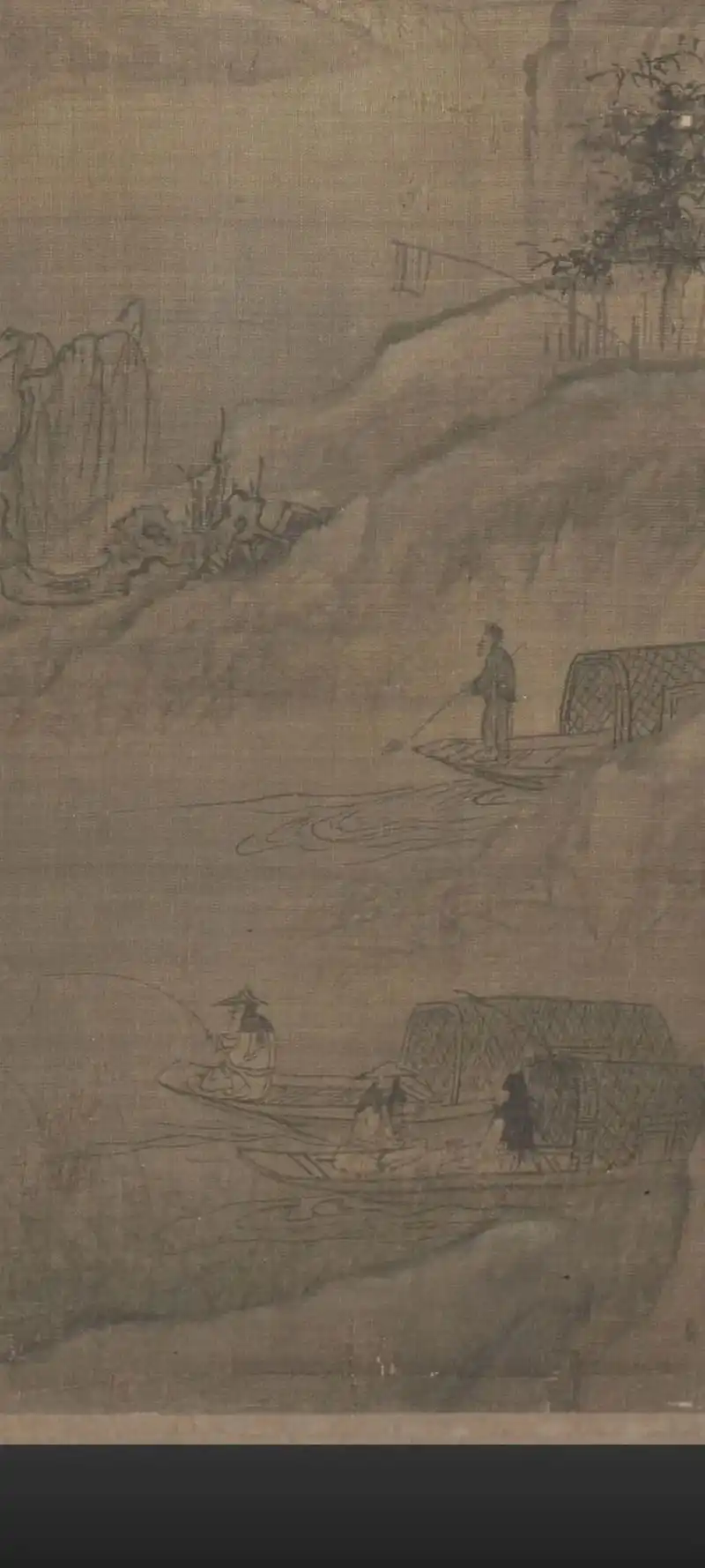 宋画全集14渔村小雪 王洗.渔村小雪图 北宋 王选 故宫博物 - 抖音