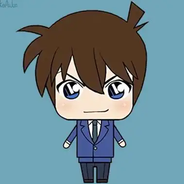 名侦探柯南#柯南的q版头像~新兰和柯哀都有,官方真会玩,哈哈,头像修