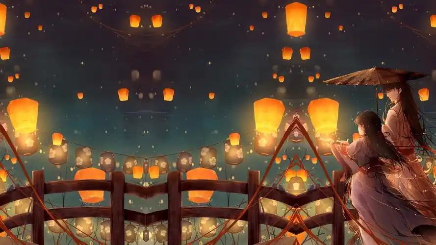 祈福(动漫静态壁纸) - 静态壁纸下载 - 元气壁纸