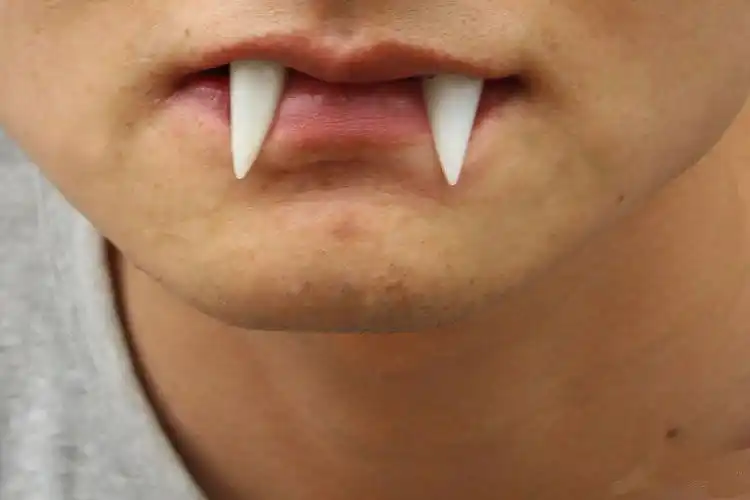 化妆舞会万圣节 恶魔尖牙鬼怪牙齿 僵尸 吸血鬼假牙 四颗牙假牙