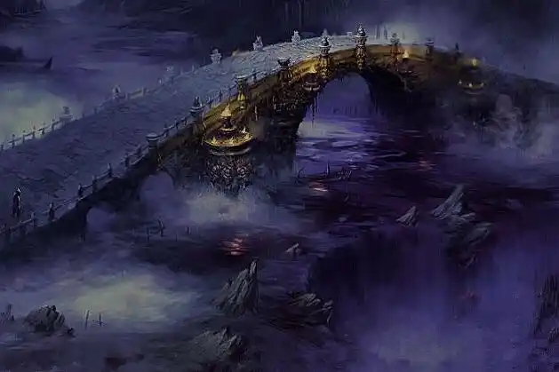 走一回奈何桥,喝一碗孟婆汤,尘世间的所有恩怨情仇在这画上句号.