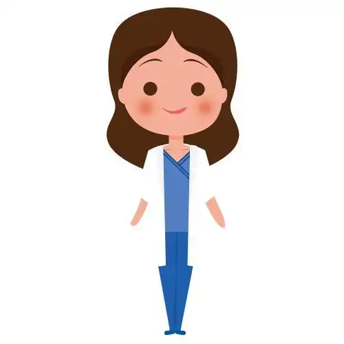 女医生的简笔画彩色的