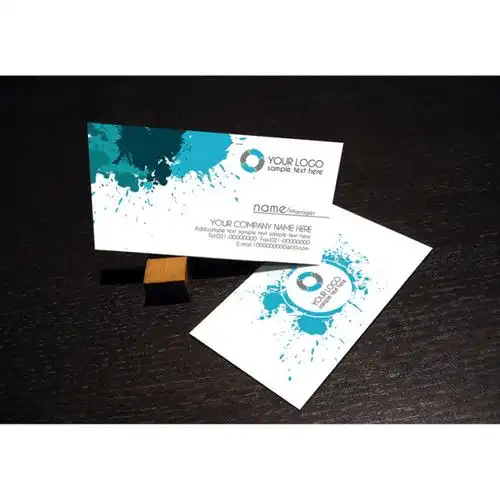 【psd】个性泼墨名片设计