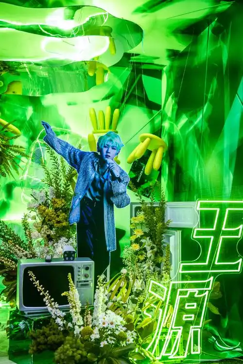 王源广州演唱会花墙