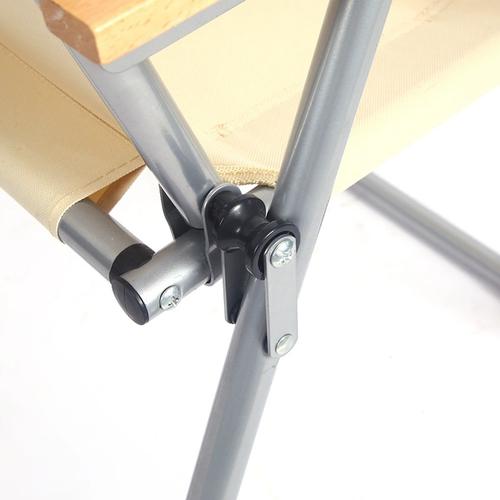 加厚钢管户外折叠椅弹簧椅便捷式露营庭院休闲椅子营地商用