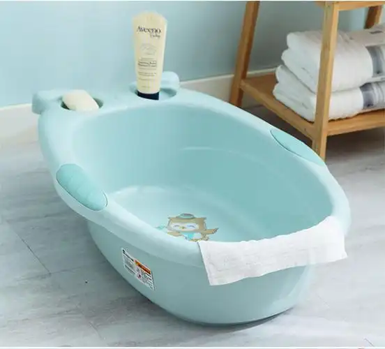 塑料家用卡通盆男女宝宝洗澡盆婴幼儿浴盆新生儿可坐躺通用沐浴盆粉色
