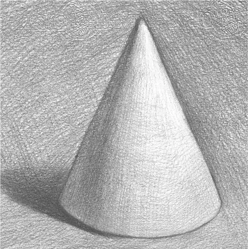 素描入门圆锥体画法