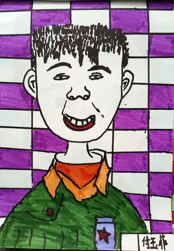 画人像——广州路小学五,四班优秀作业展